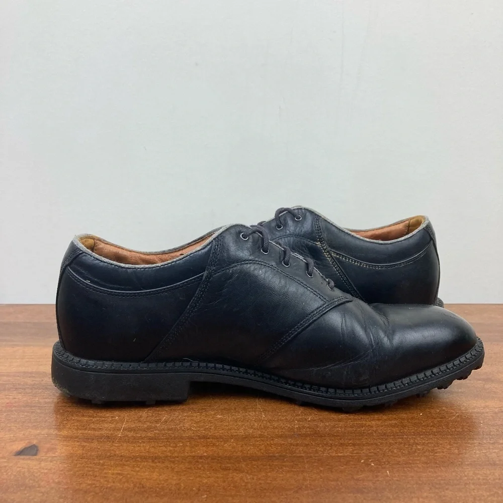 Nike Golf Shoes Mens Size US MENS 9.5 Color Black Leather Low Top Lace Up - Picture 9 of 11